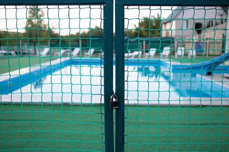 Pool Fence with Secure Gate